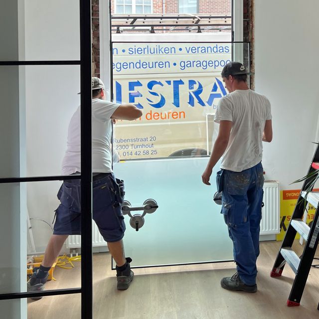 Finestra Ramen Pvc Alumiium Zwart Wijnegem 04