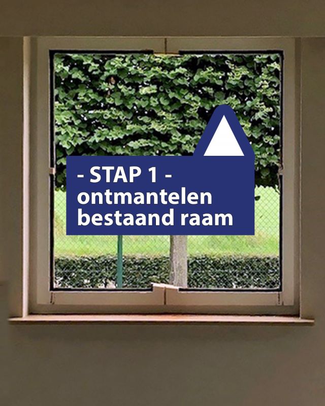 Finestra Ramen Renovatie Overschuifmontage 10801350 Stap1 001