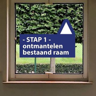 Finestra Ramen Renovatie Overschuifmontage 10801350 Stap1 001