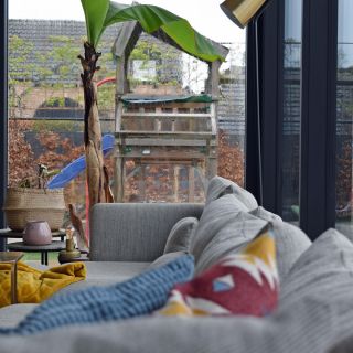 Aluminium Ramen Deuren Schuiframen Geel Ral9005 Zwart 12