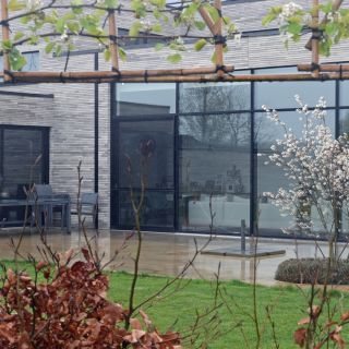 Aluminium Ramen Deuren Schuiframen Geel Ral9005 Zwart 18