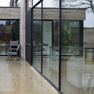 Aluminium Ramen Deuren Schuiframen Geel Ral9005 Zwart 20