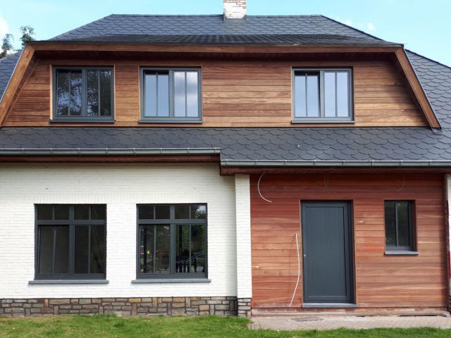 Finstral Fin Project Aluminium Ferro Line Beerse Antraciet Steellook