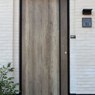 aluminium ramen voordeur hout zwart RAL9005 6